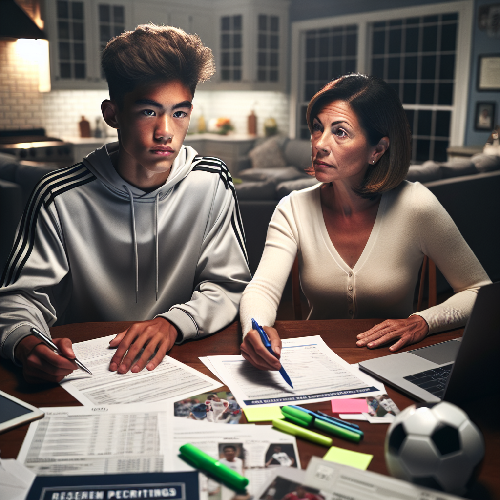 Professional illustration about early college recruiting planning