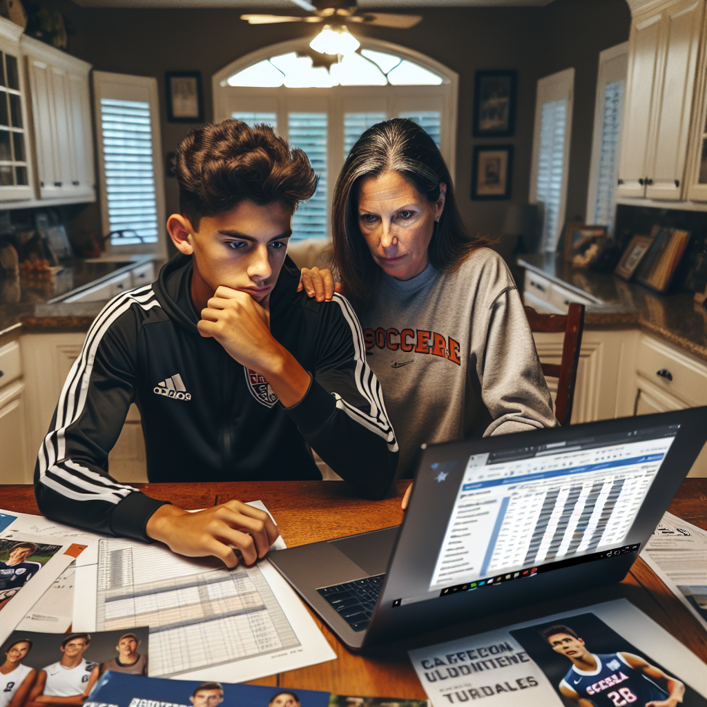 Professional illustration about high school soccer players