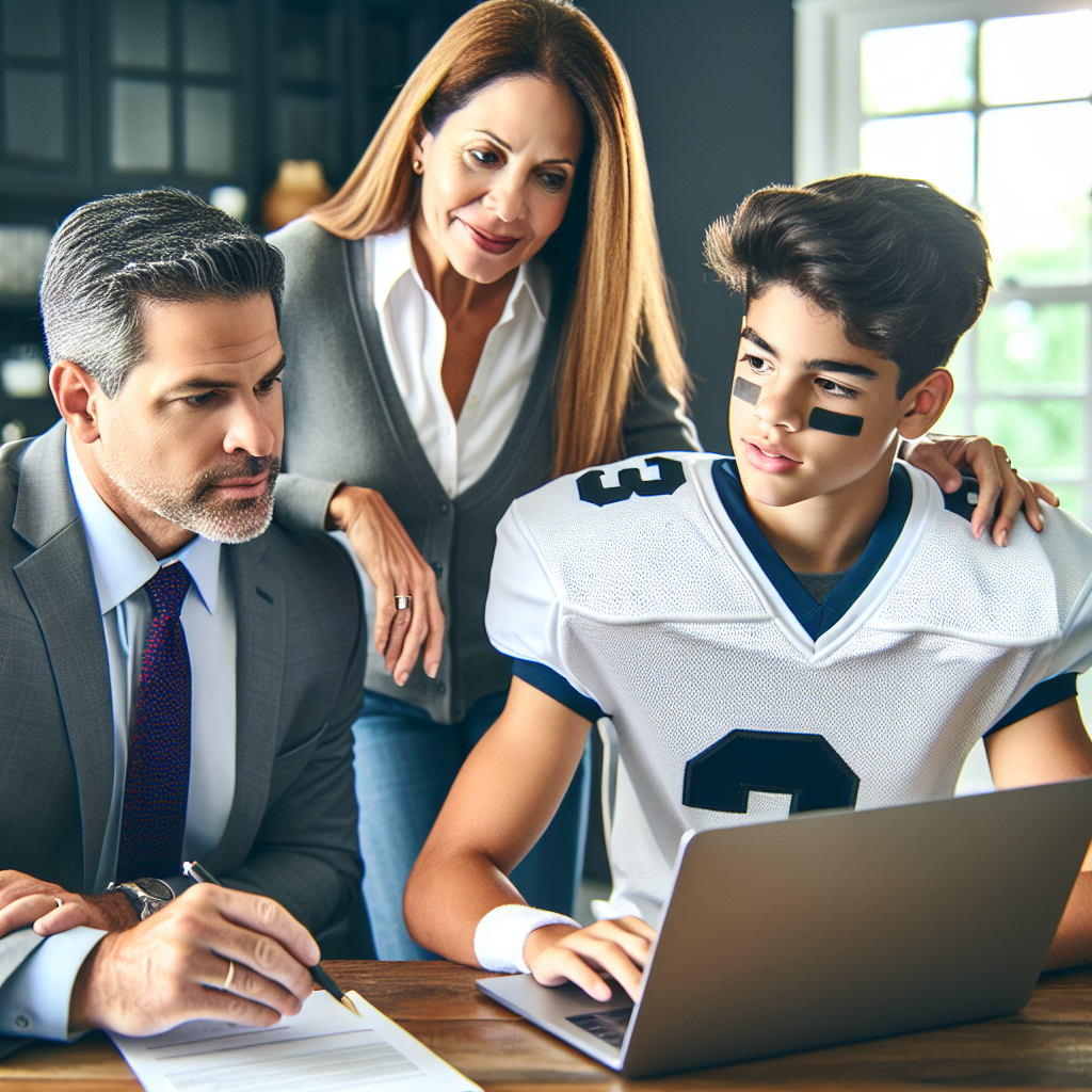 Professional illustration about mentorship in college soccer