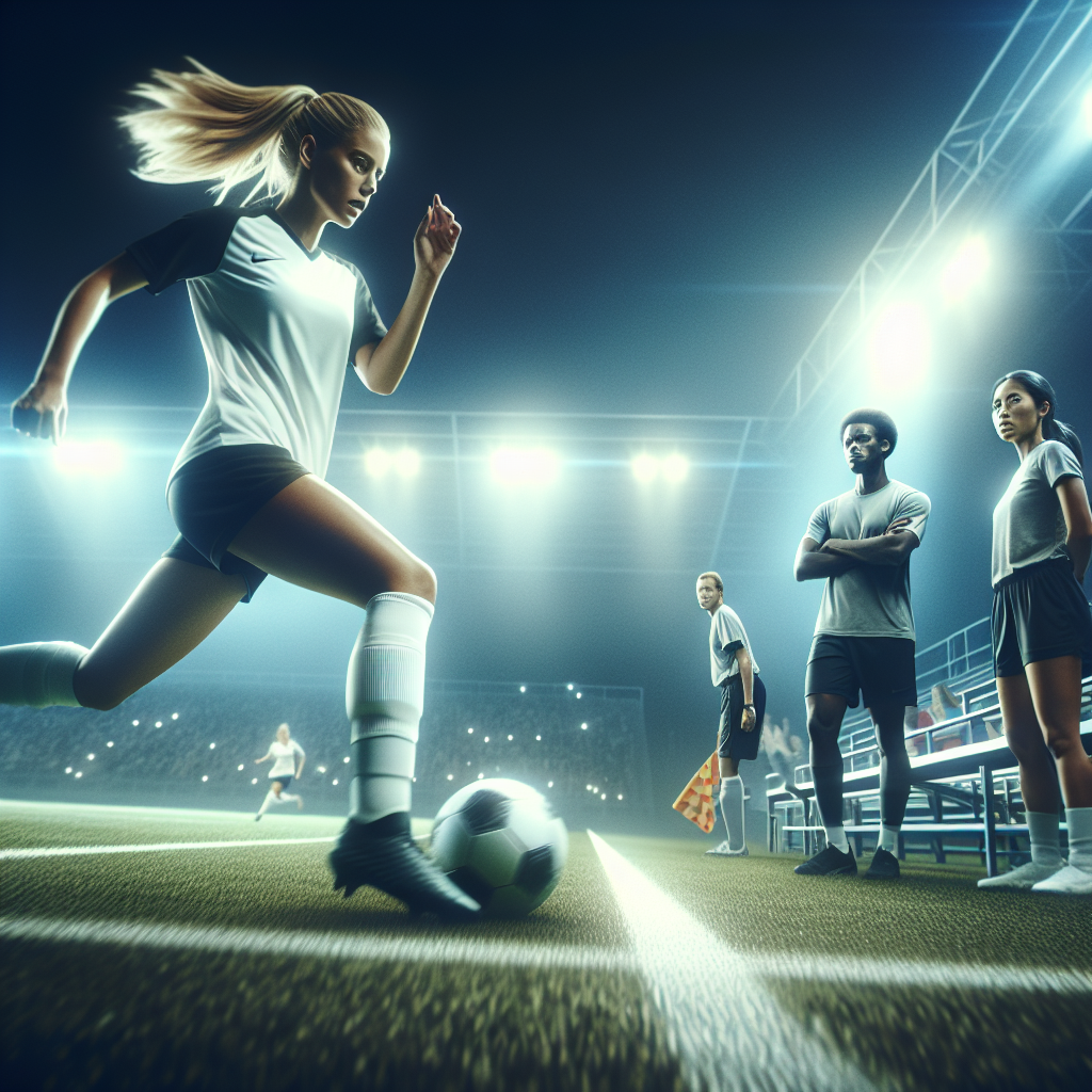 Professional illustration about NCAA soccer recruiting (D1