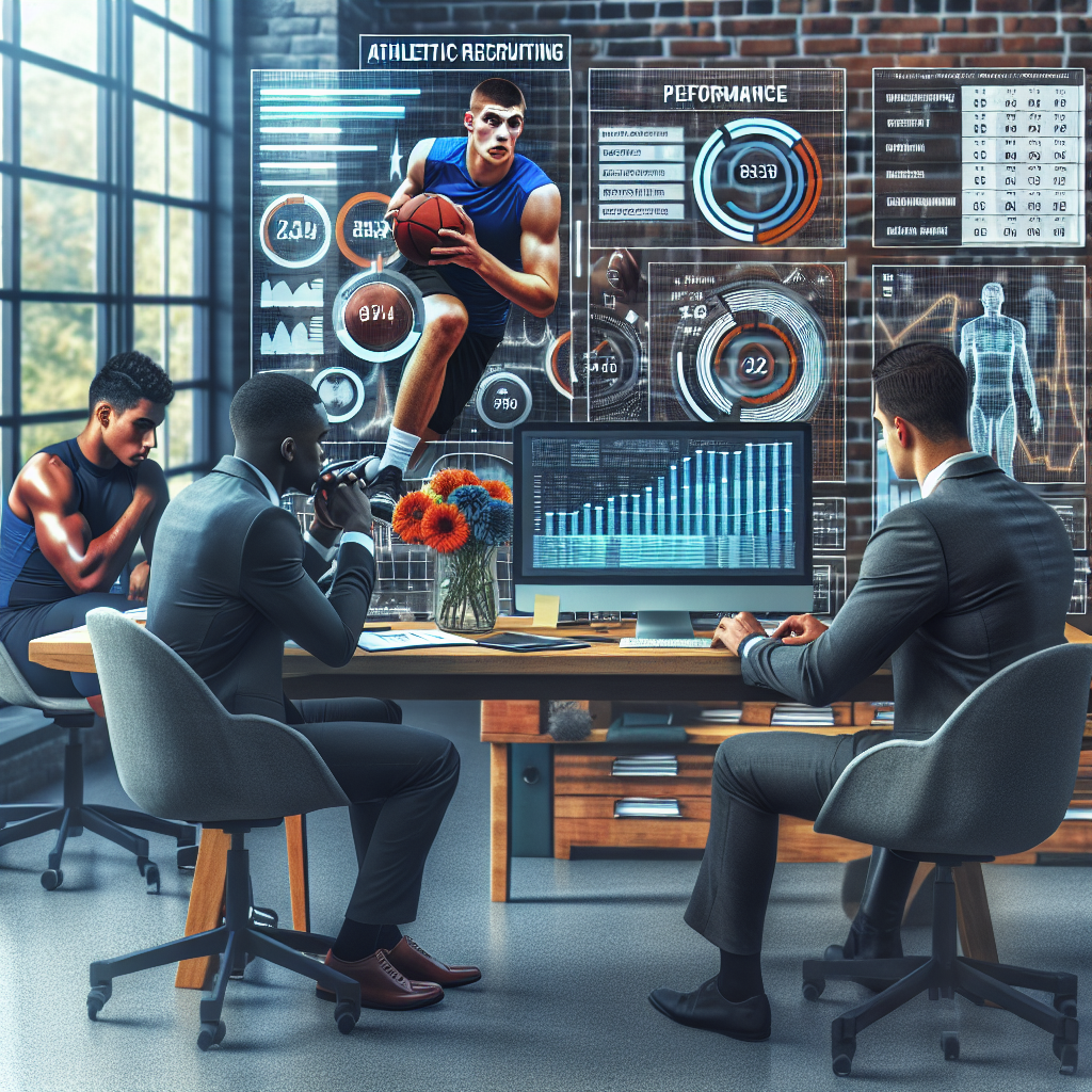 A step-by-step visual process guide demonstrating how data driven athletic recruiting works with clear labeled stages