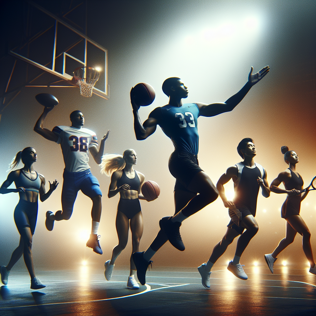 A professional team working on data driven athletic recruiting solutions in a modern office environment with natural lighting