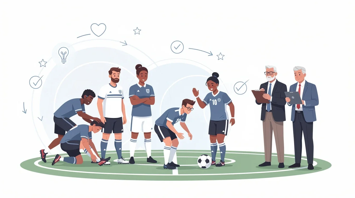 A summary infographic highlighting best practices for character traits college soccer coaches seek