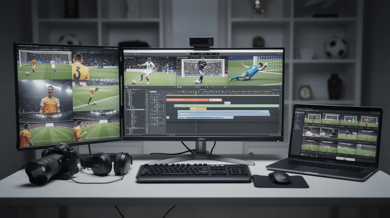 An illustrated diagram showing the key benefits of creating effective soccer highlight reels strategies