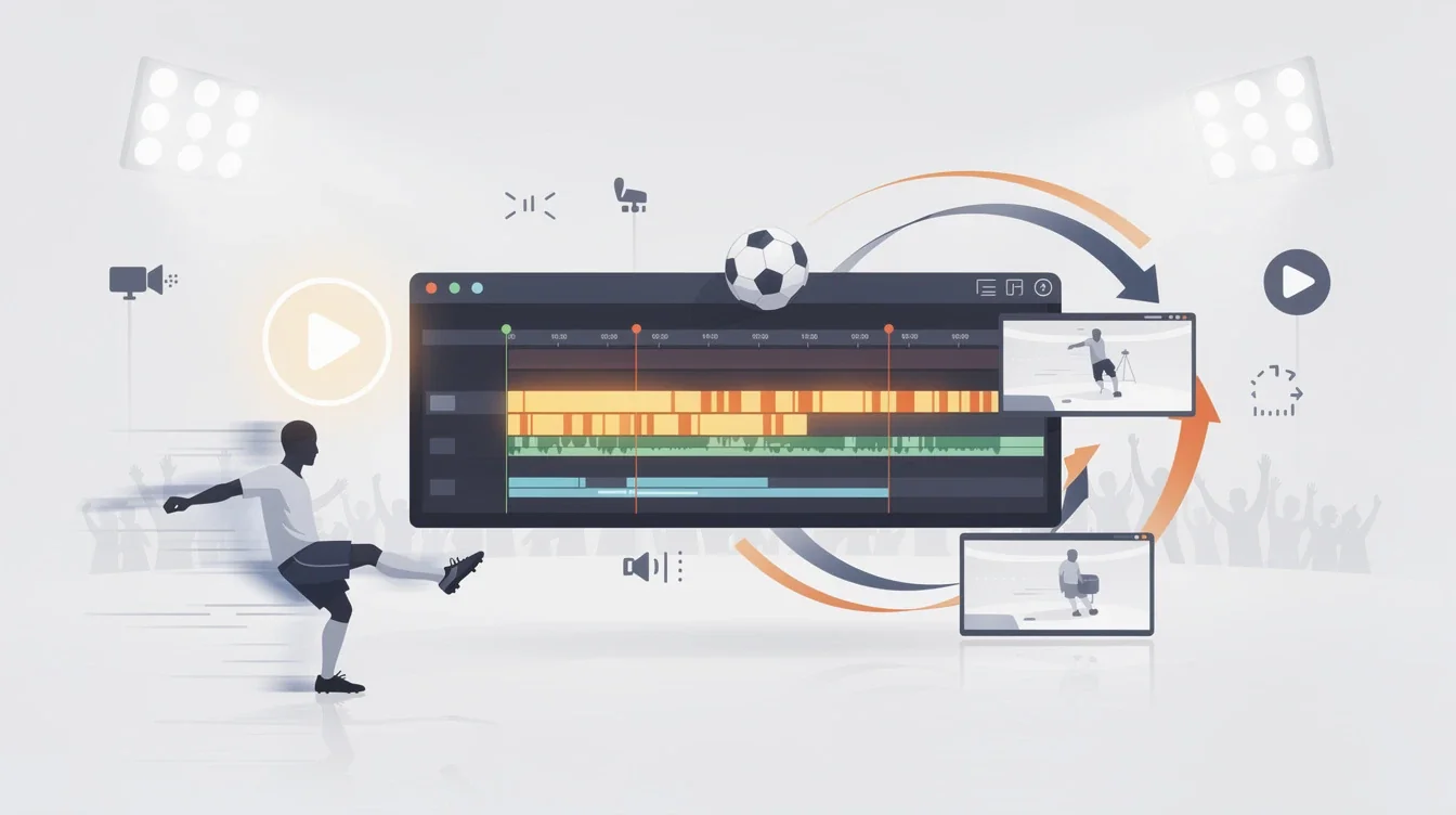 A summary infographic highlighting best practices for creating effective soccer highlight reels