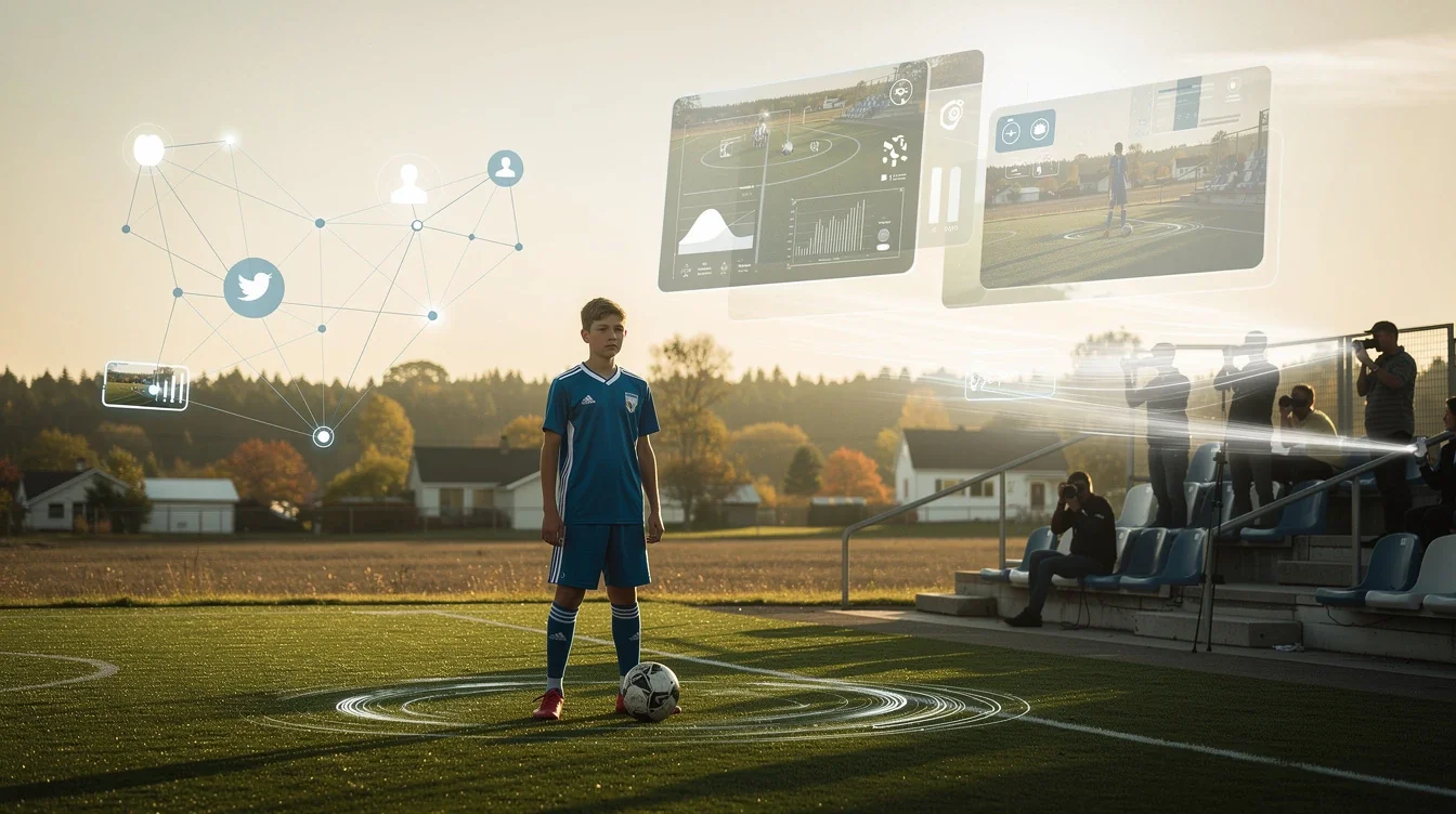 A summary infographic highlighting best practices for small-town soccer player recruiting visibility