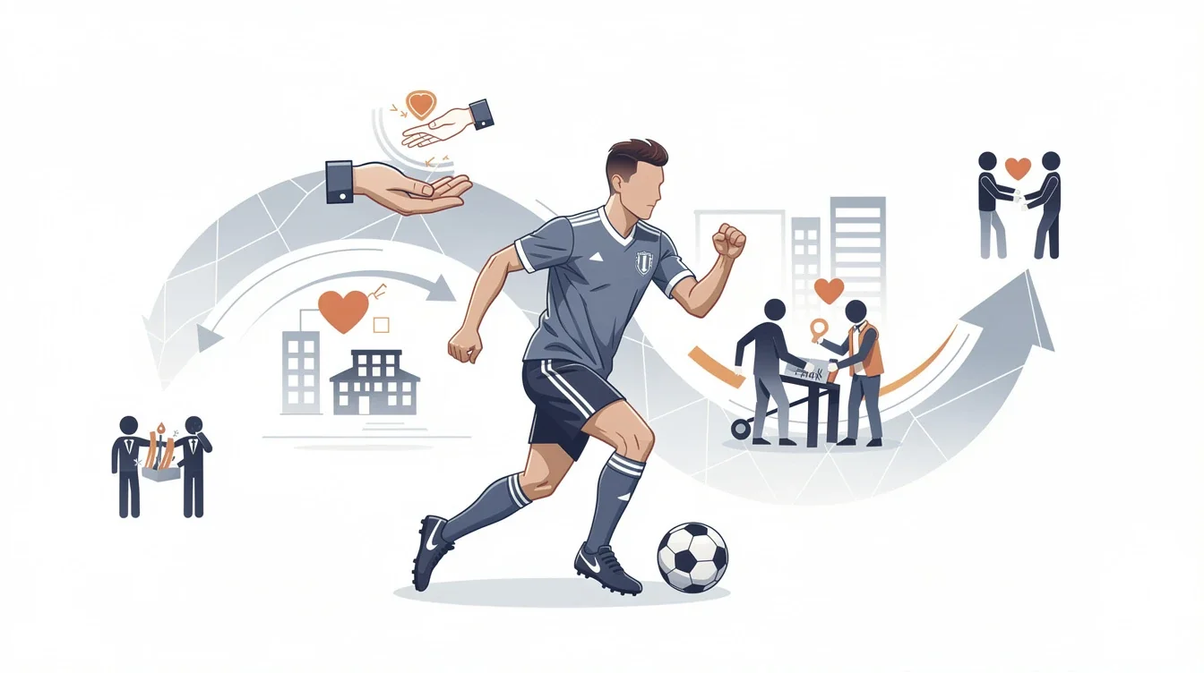 A summary infographic highlighting best practices for volunteering impact on college soccer recruiting