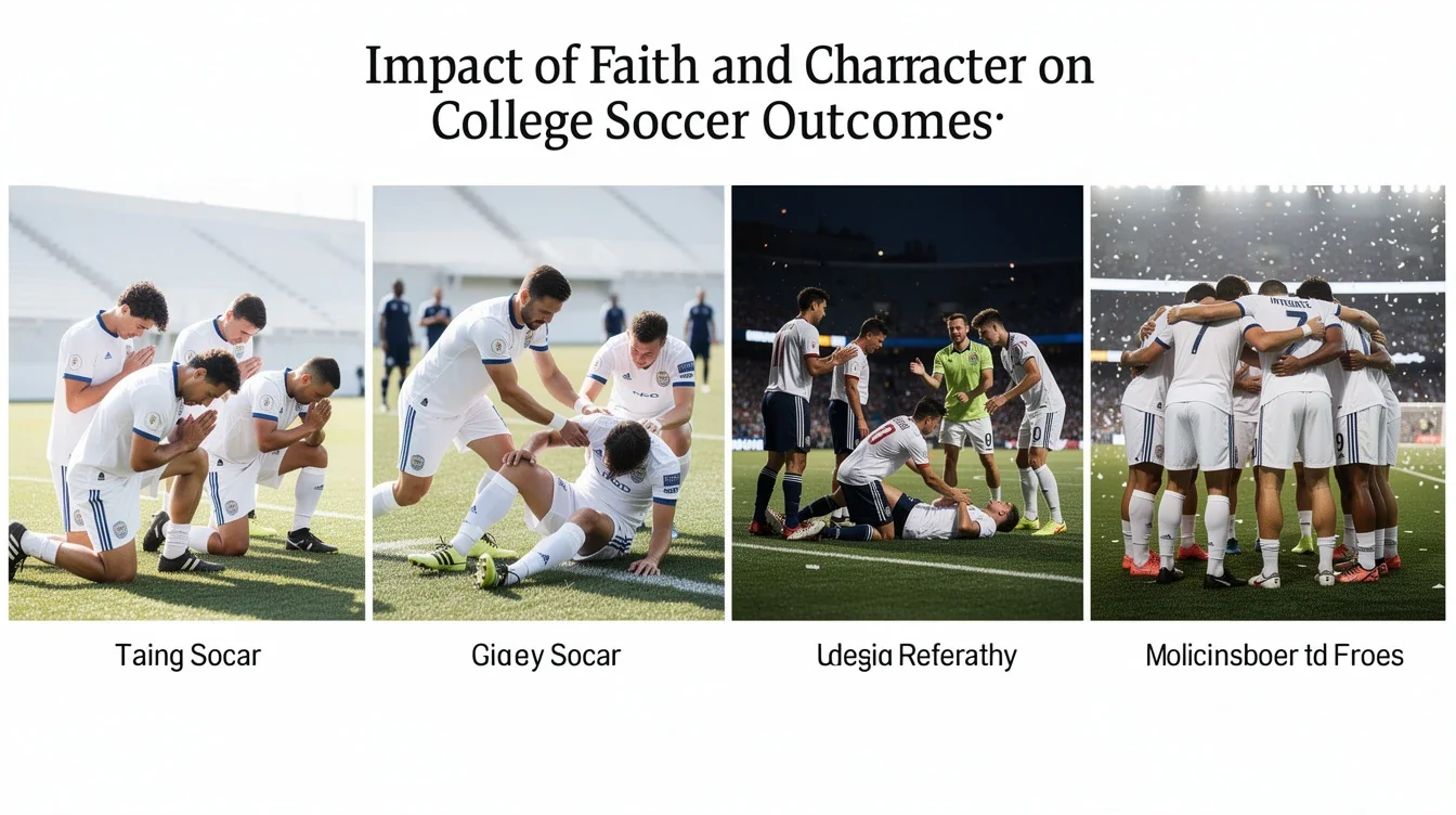 A step-by-step visual process guide demonstrating how impact of faith and character on college soccer outcomes works