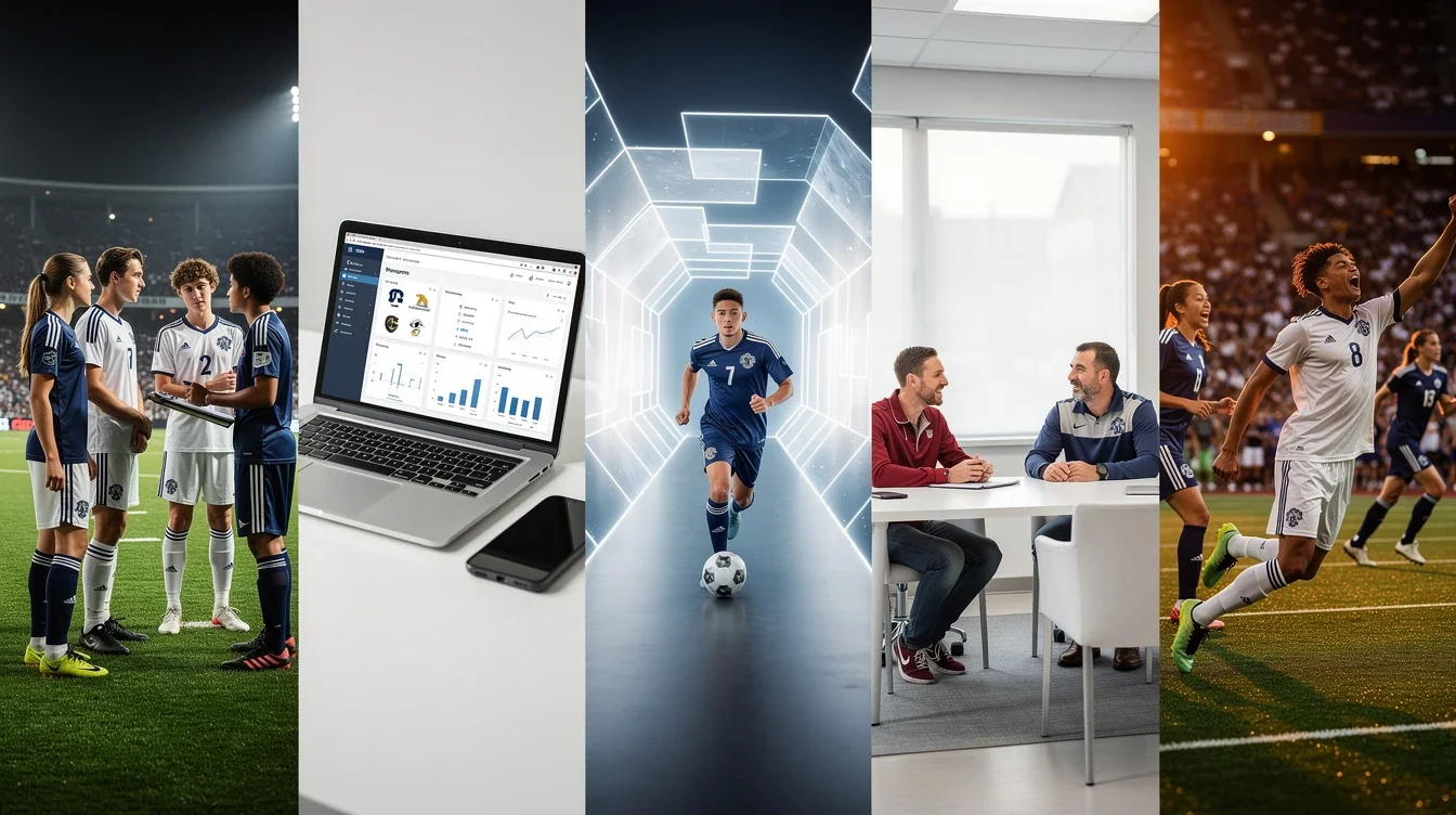 A step-by-step visual process guide demonstrating how transfer portal insights for high school soccer players 2026 works