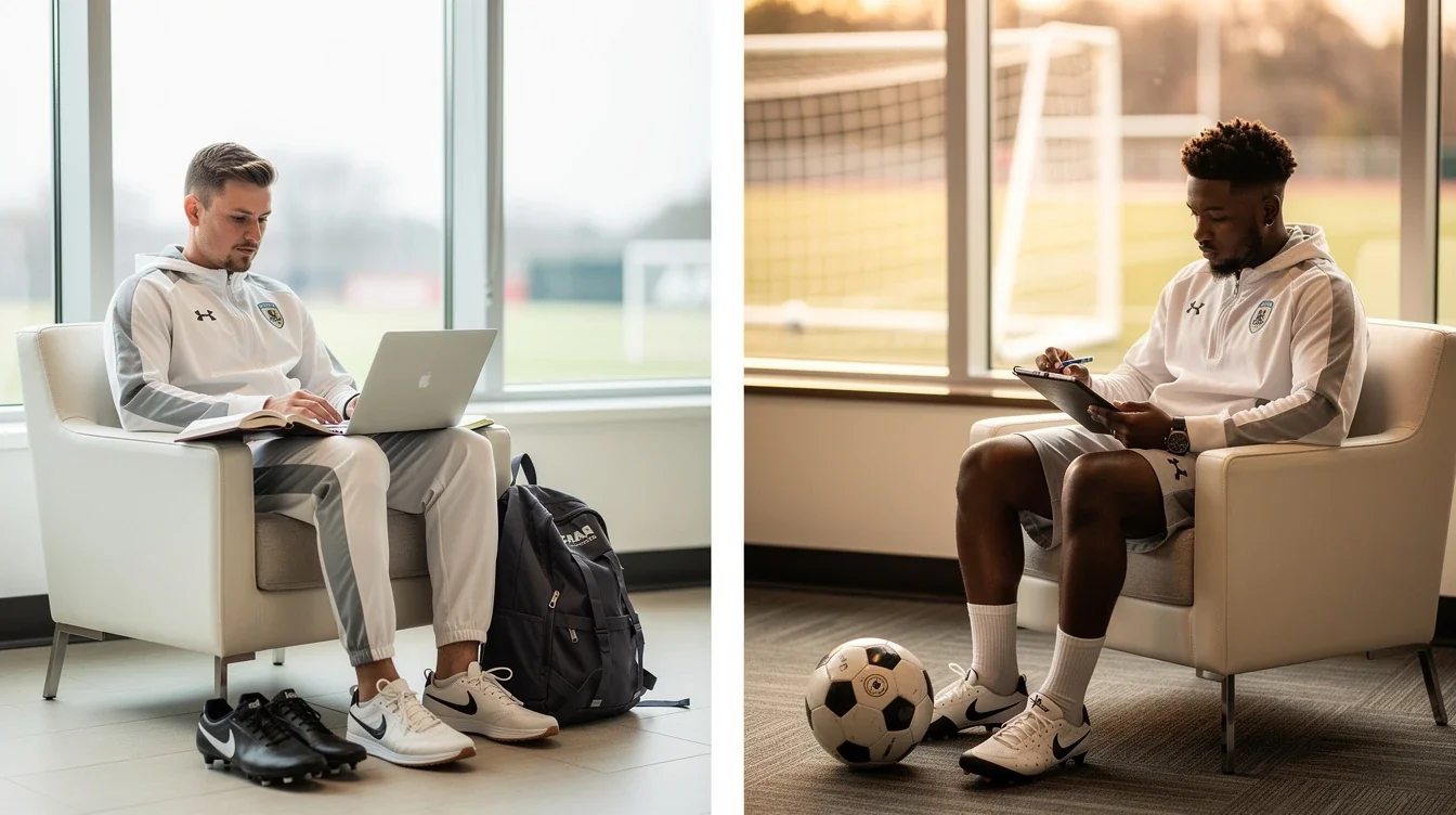 An illustrated diagram showing the key benefits of academic flexibility naia vs njcaa soccer strategies