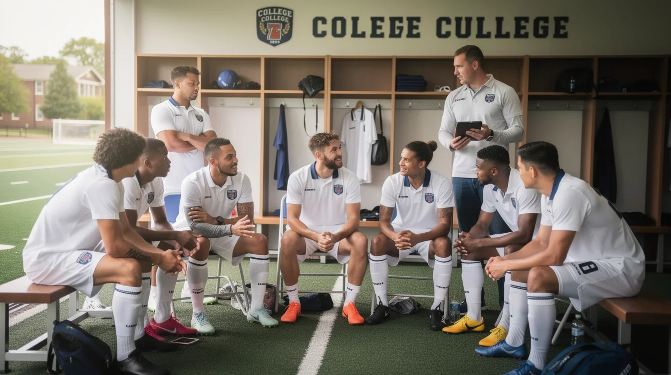 A summary infographic highlighting best practices for evaluating college soccer team culture