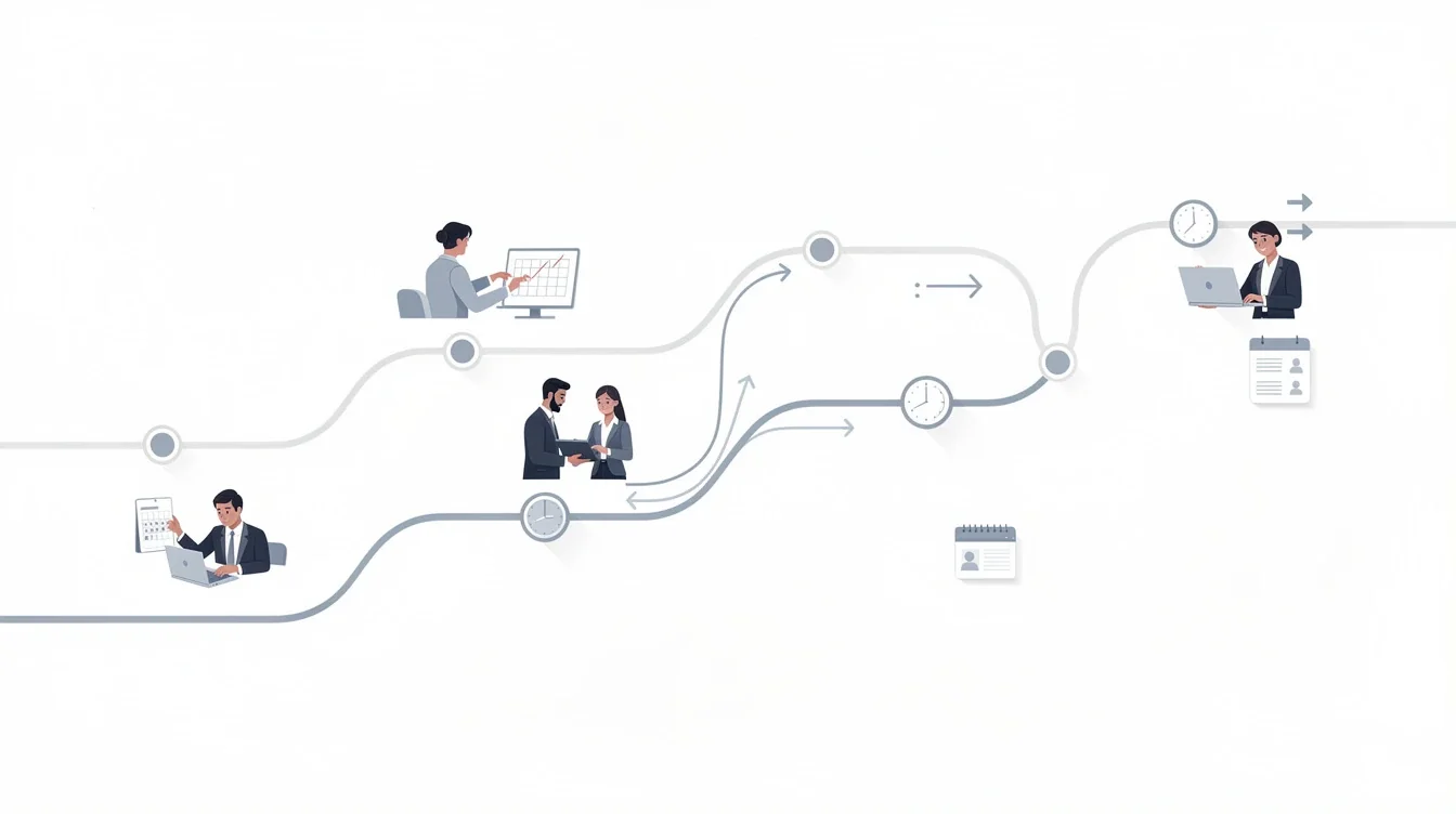 A summary infographic highlighting best practices for handling unexpected recruiting timeline shifts