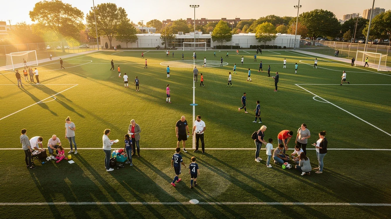 community involvement benefits Featured Image | Empower College Consul A professional team working on community involvement benefits for soccer recruits solutions in a modern office environment