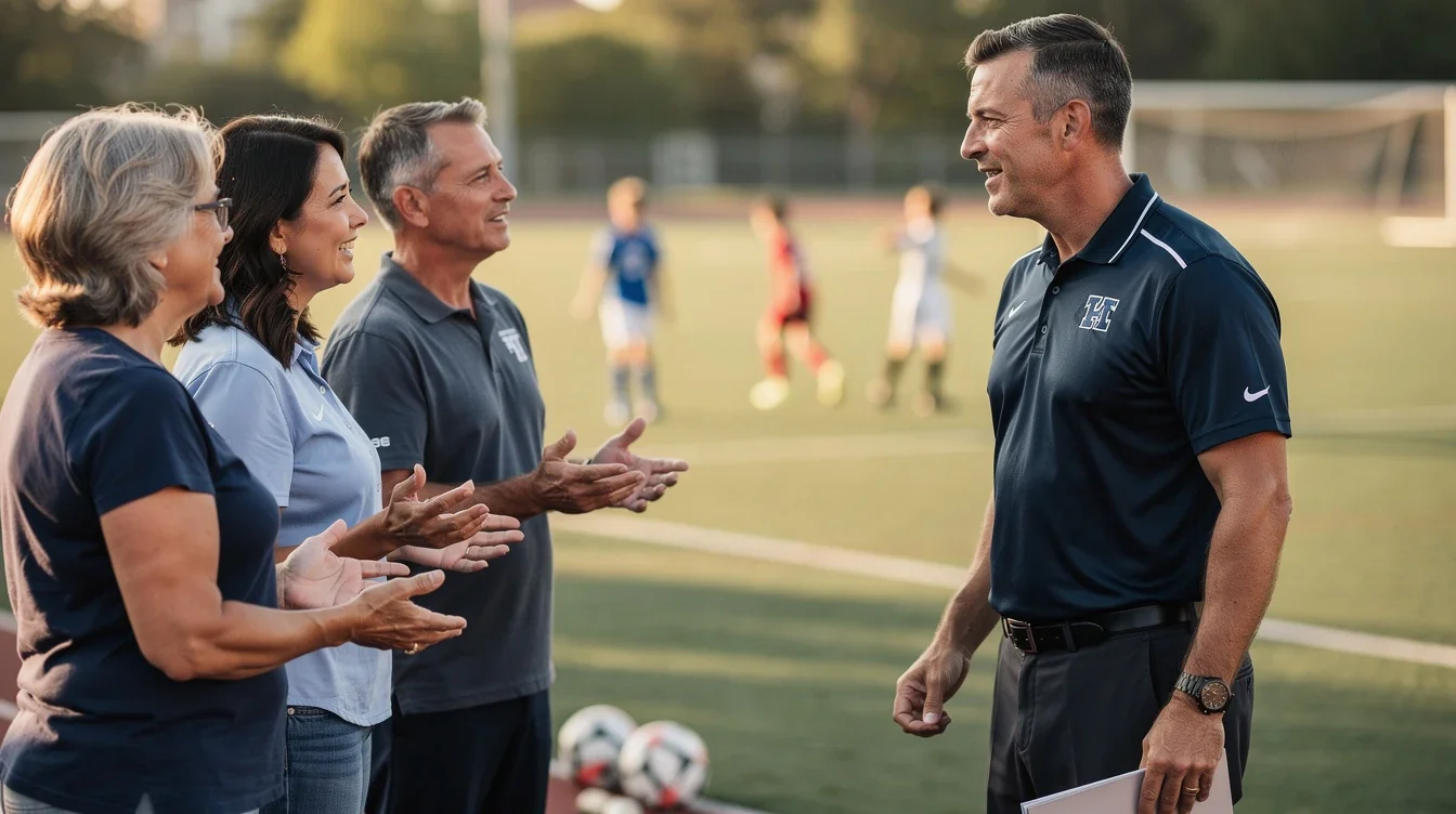 A summary infographic highlighting best practices for effective parent communication in soccer recruiting