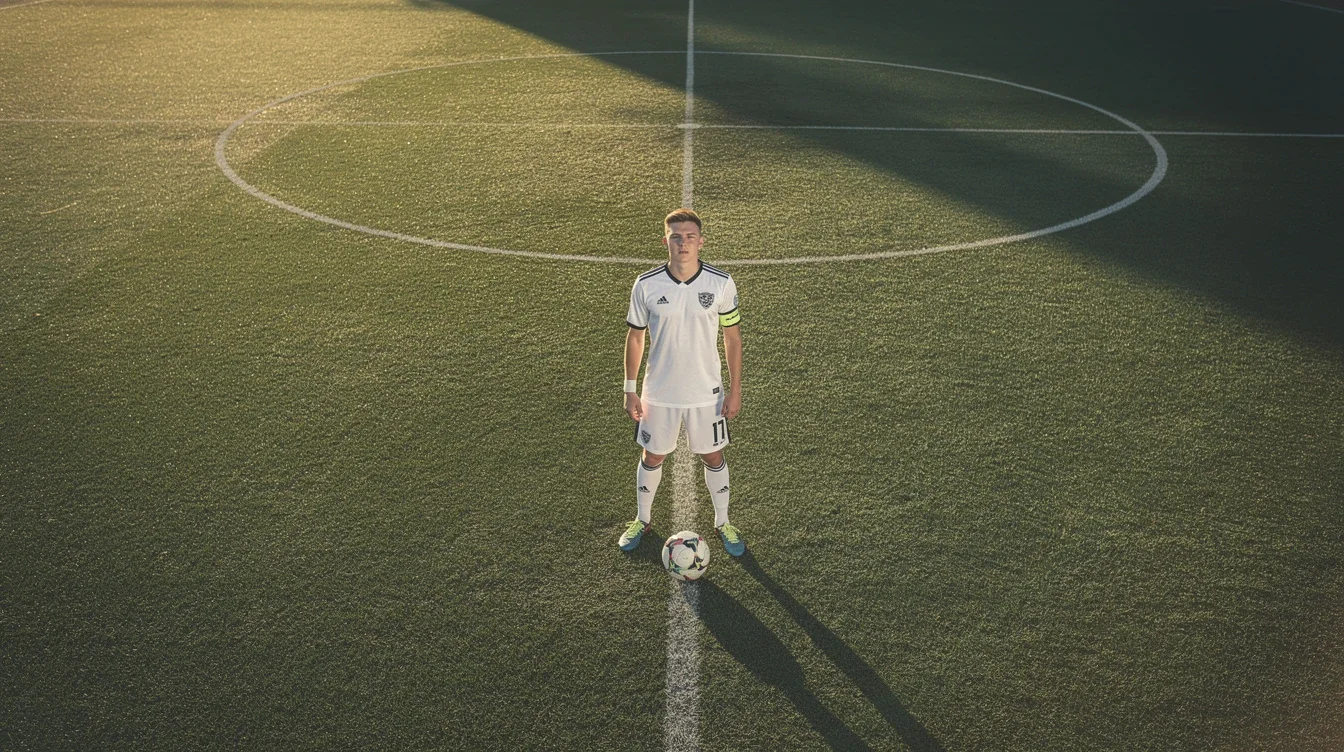 A step-by-step visual process guide demonstrating how personal branding for college soccer recruits works