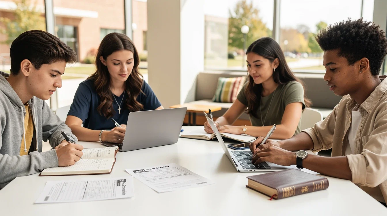 A summary infographic highlighting best practices for balancing scholarships academics and faith