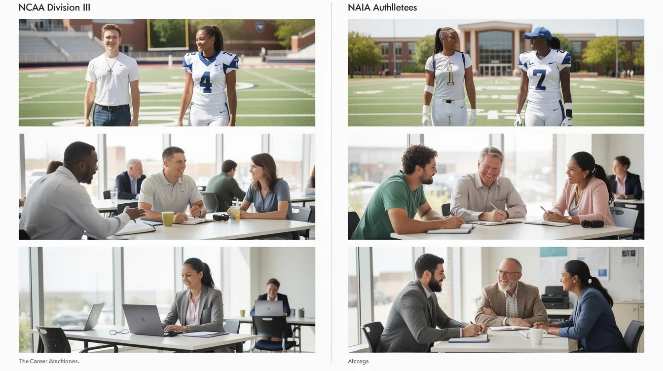 A step-by-step visual process guide demonstrating how career outcomes ncaa d3 vs naia christian athletes works