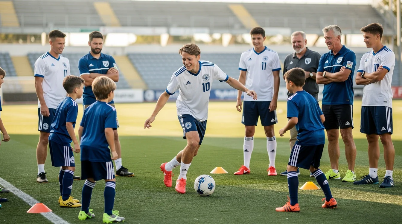 A summary infographic highlighting best practices for community involvement benefits for soccer recruits
