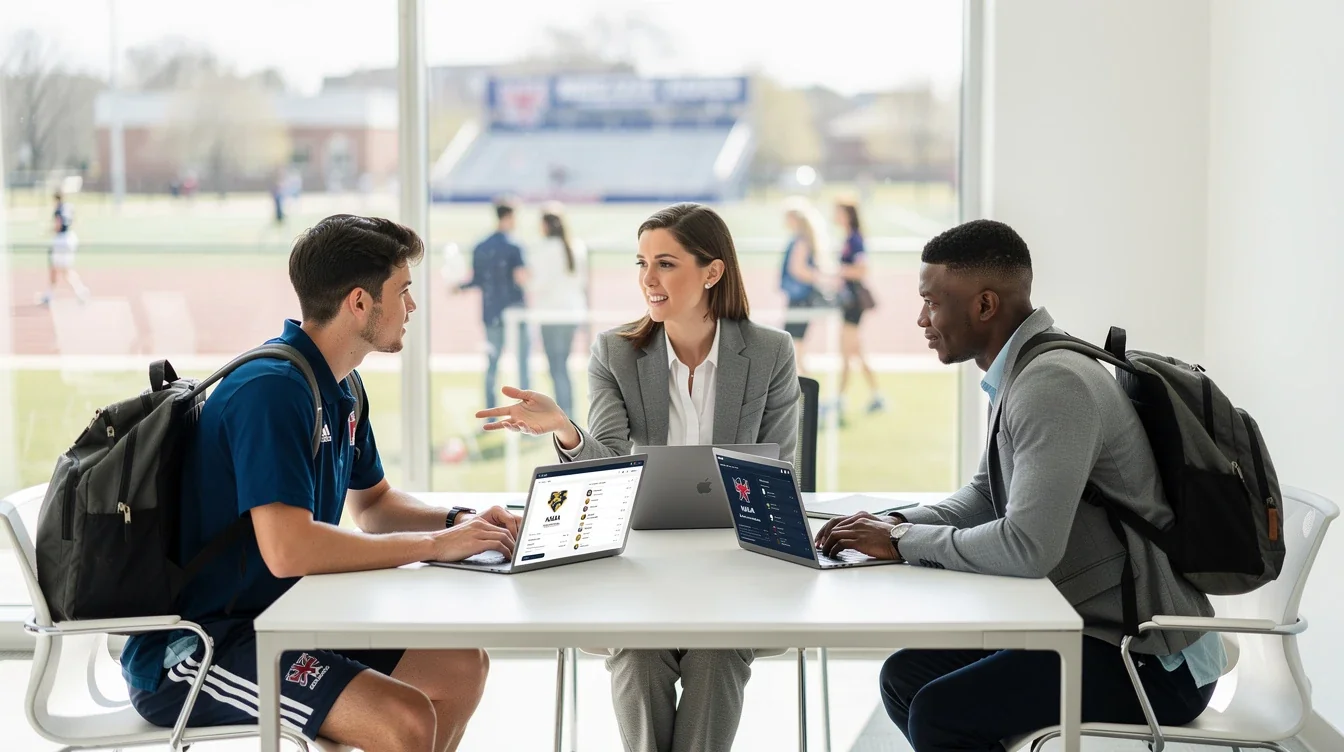 A summary infographic highlighting best practices for naia vs njcaa transfer portal differences
